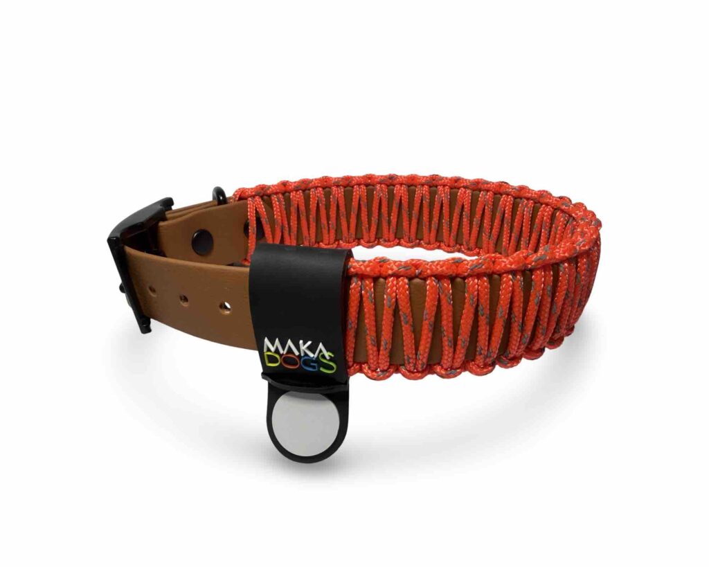 10 pomysłów na prezent pod choinkę dla Twojego psa 3 Obroża BioThane® MIKA 25mm Desert Fire (34 - 44 cm)